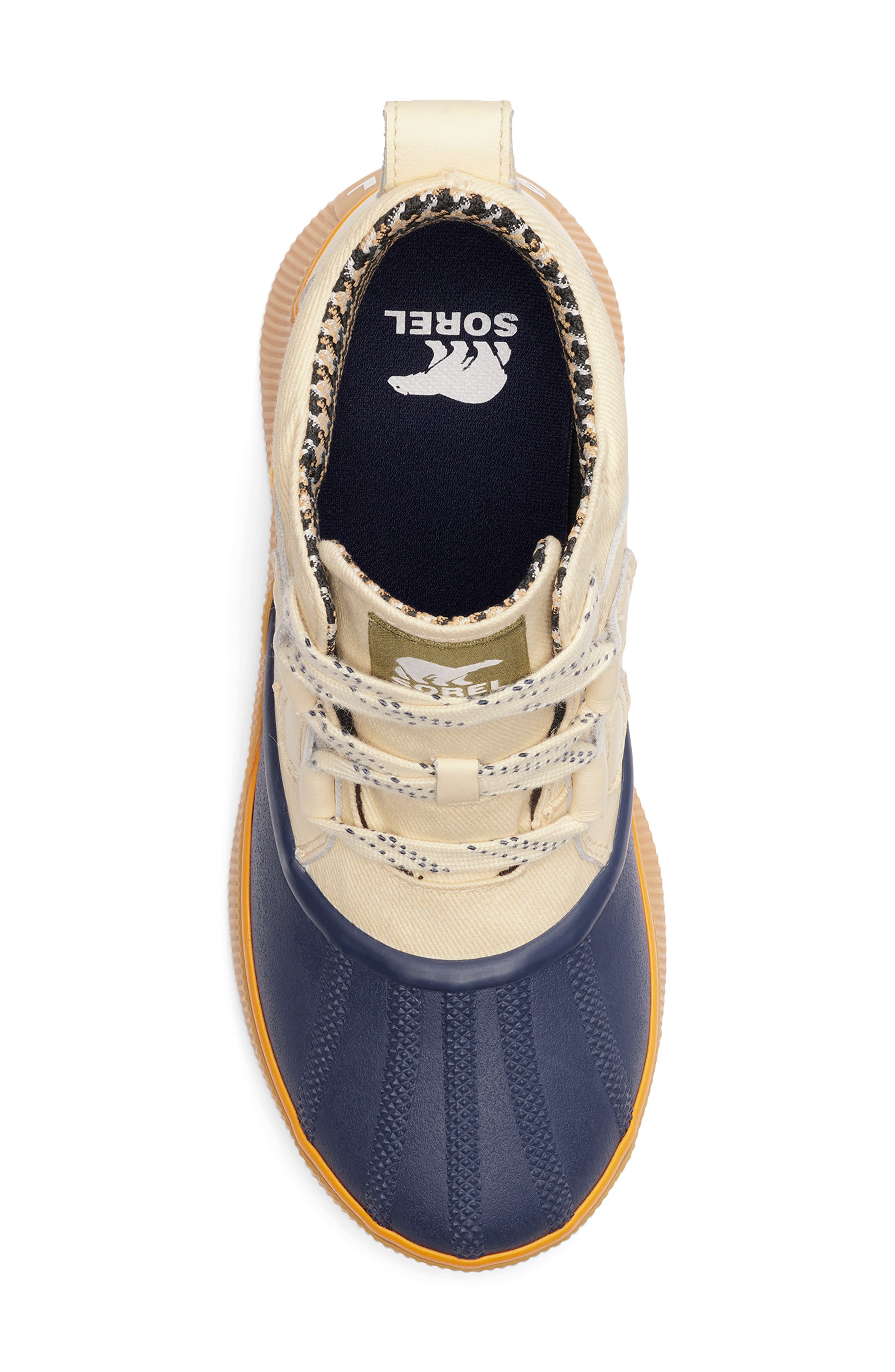 SOREL Out N About IV Classic Waterproof Duck Boot, Alternate, color, Honey White/ Dark Midnight