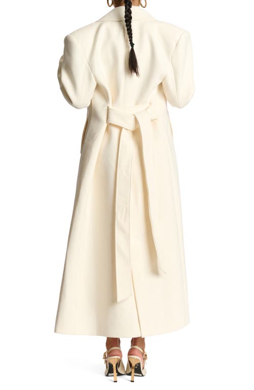Naked Wardrobe Power Oversized Coat In Bone