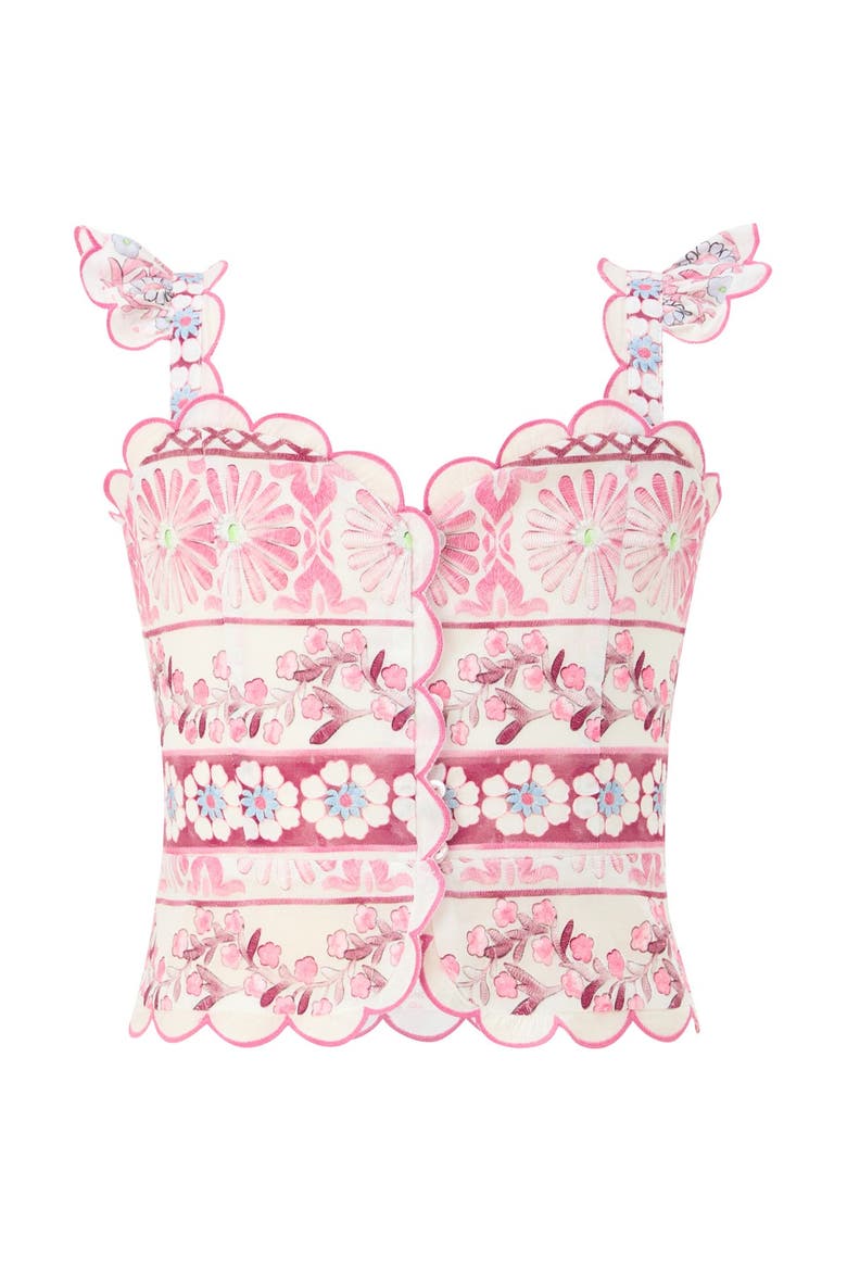 Lara Embroidered Top, Main, color, Multi