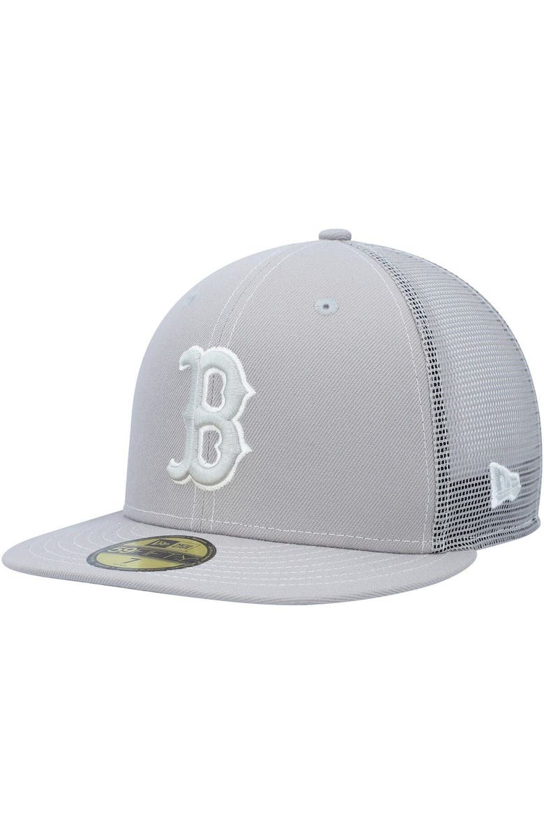 New Era Men's New Era  Gray Boston Red Sox 2023 On-Field Batting Practice 59FIFTY Fitted Hat, Main, color, 