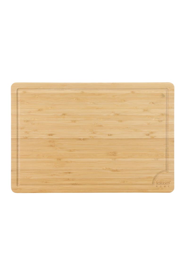 18x12" Rectangle Wood Cutting Board w/Juice Grooves, Alternate, color, Brown