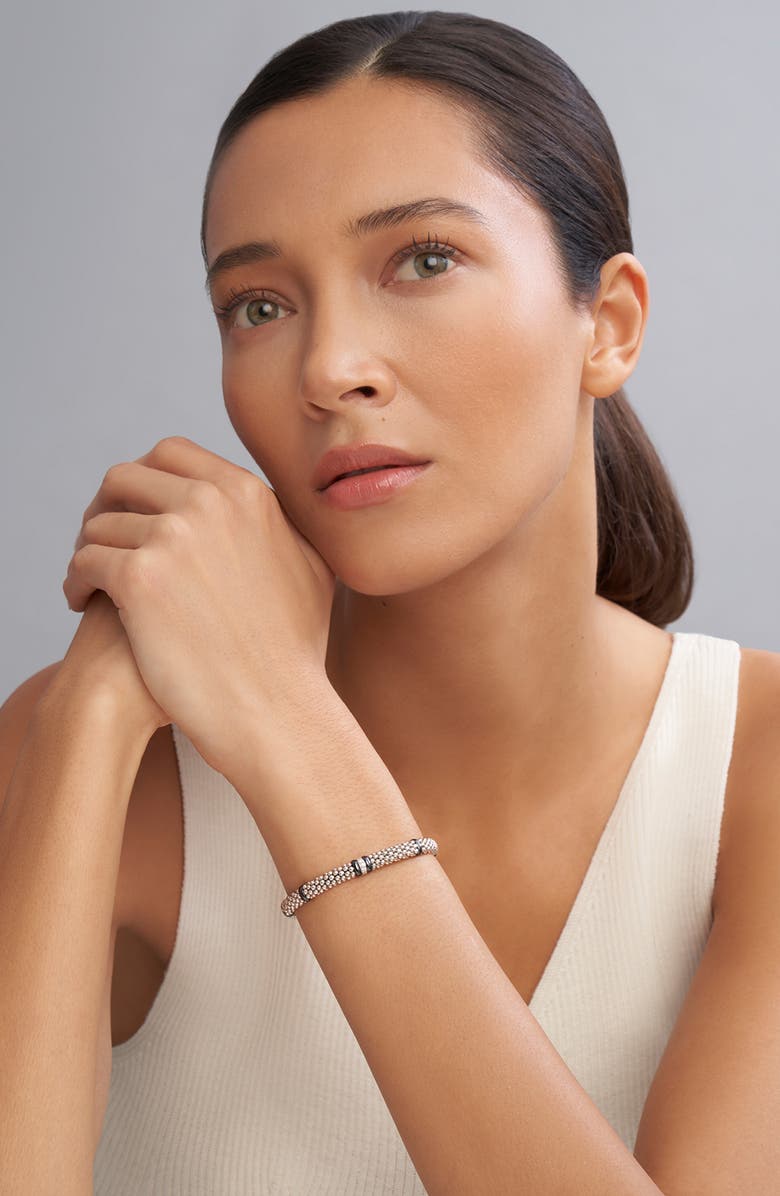 LAGOS Black Caviar Rope Bracelet, Alternate, color, Black