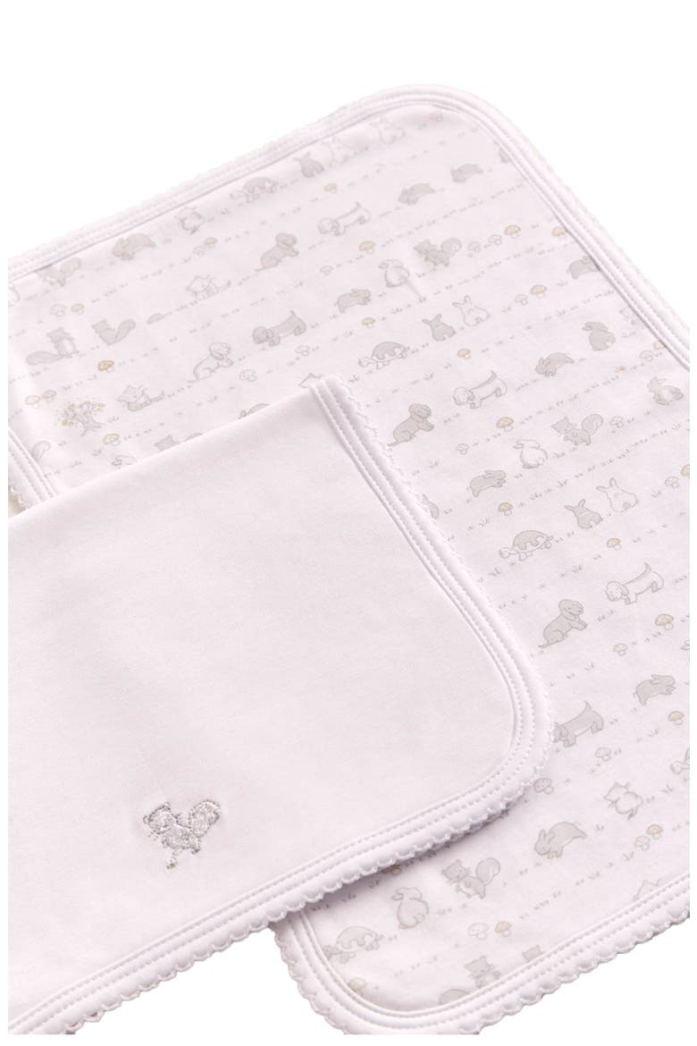 Premium Peruvian Pima Cotton In The Woods Burp Cloth 2-Pack for Infant, Main, color, Grey
