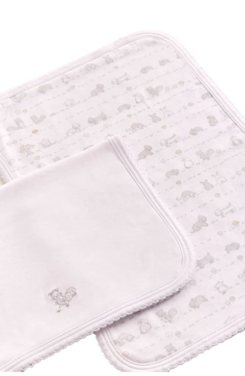 Premium Peruvian Pima Cotton In The Woods Burp Cloth 2-Pack for Infant