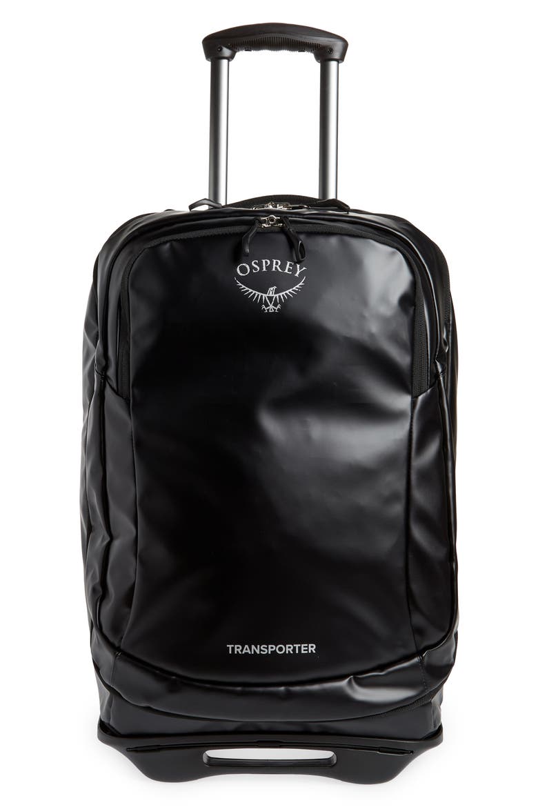 Transporter 38-Liter Wheeled Carry-On Luggage, Main, color, BLACK