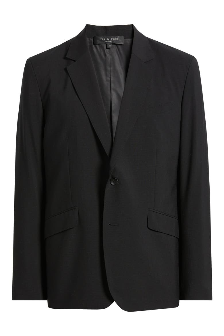 Butler Wool Blend Ripstop Sport Coat, Alternate, color, BLACK