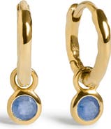 Monica Vinader Birthstone Huggie Hoop Earrings