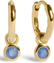 Monica Vinader Birthstone Huggie Hoop Earrings