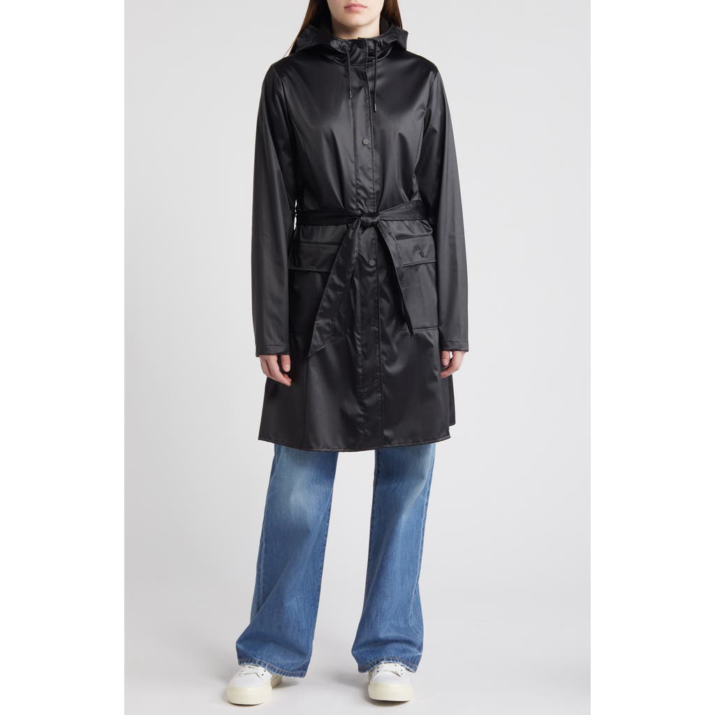 Rains Curve Waterproof Belted Jacket