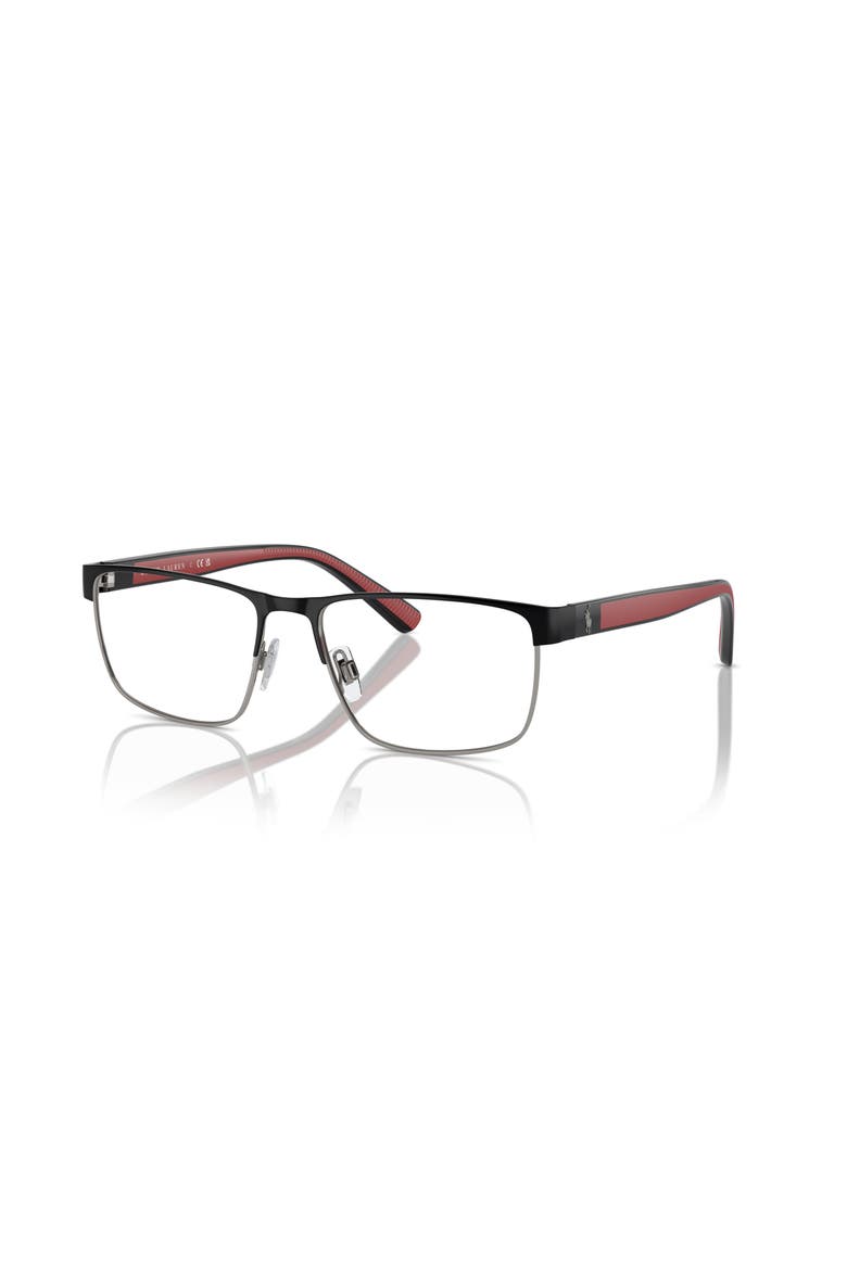 54mm Rectangle optical glasses, Main, color, Black