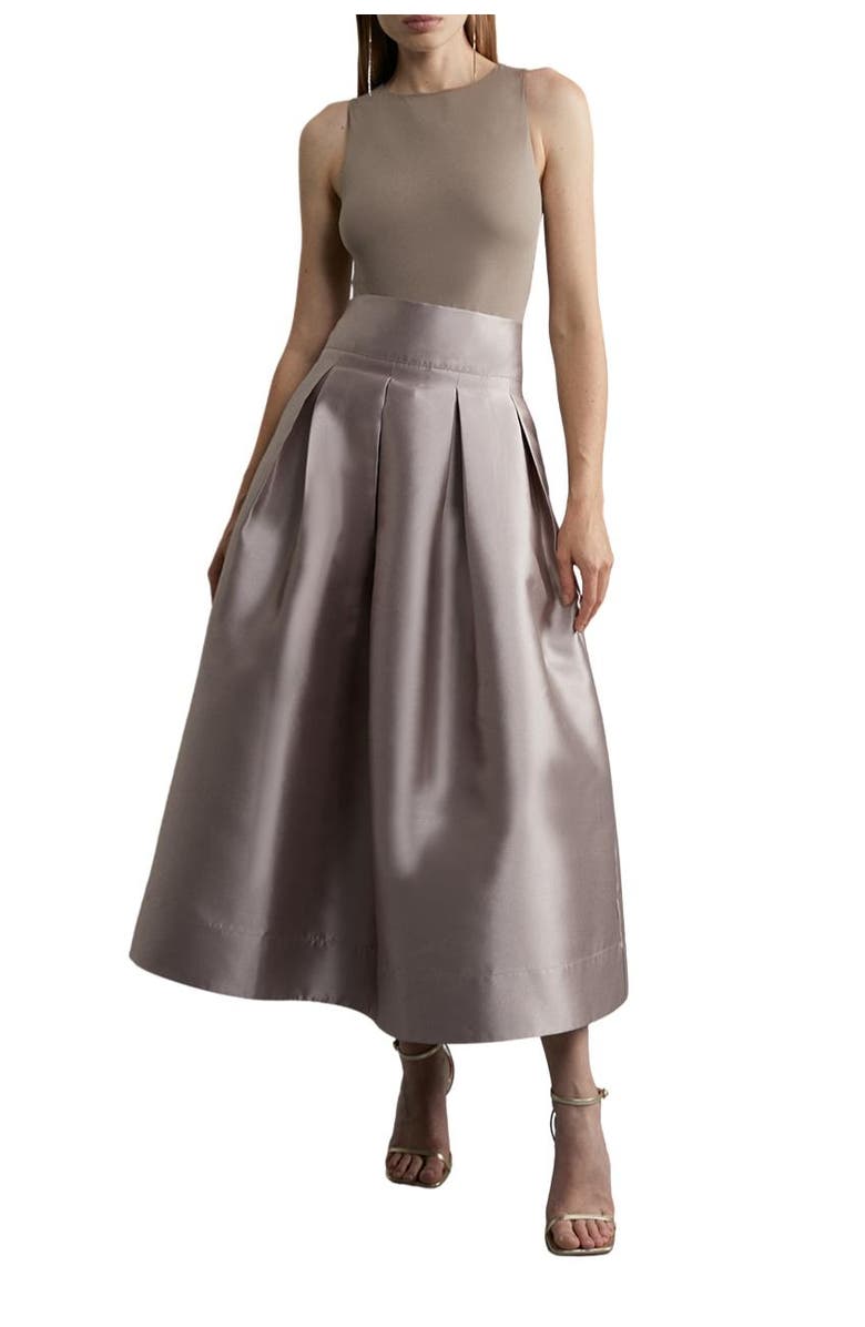 Karen Millen Twill Woven Prom Maxi Skirt, Alternate, color, 