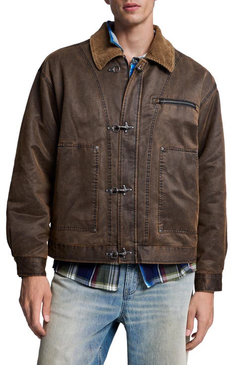 Corduroy Collar Utility Jacket
