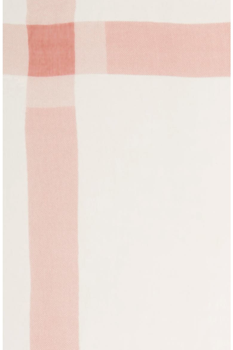 Plaid Square Scarf, Alternate, color, IVORY/ RUST