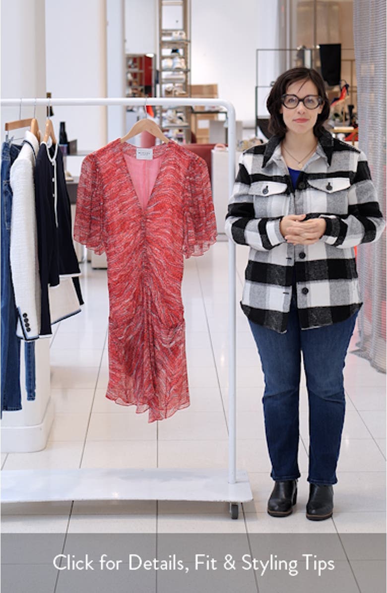 Vivienne Abstract Print Georgette Dress, sales video thumbnail