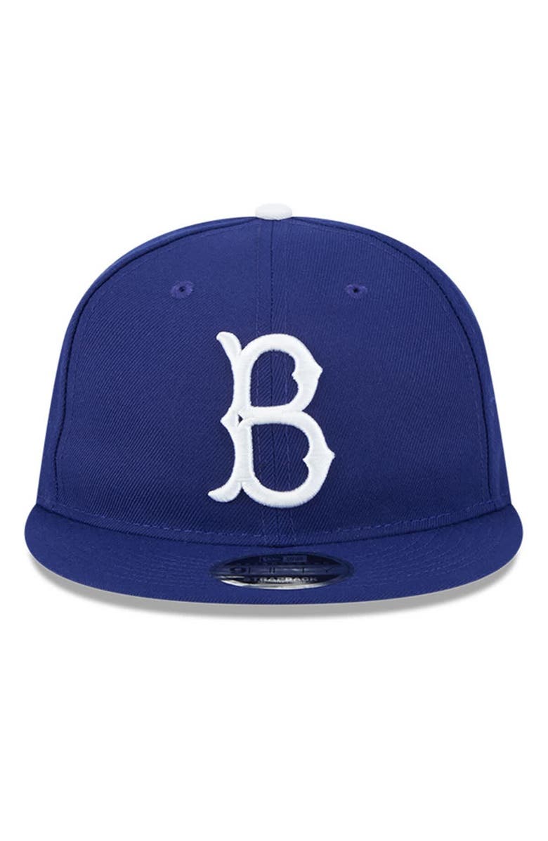 New Era Men's New Era Royal Brooklyn Dodgers Baseball Hall of Fame Retro Crown Cooperstown Collection 9FIFTY Adjustable Hat, Alternate, color, Royal