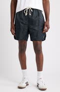 Elwood Olympic Embroidered Logo Nylon Shorts