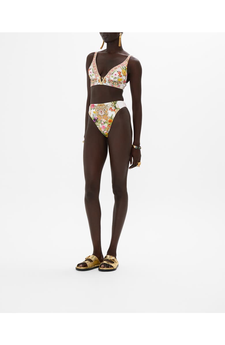 Camilla V NECK HARDWARE BRA EGYPTIAN ROSE, Alternate, color, 