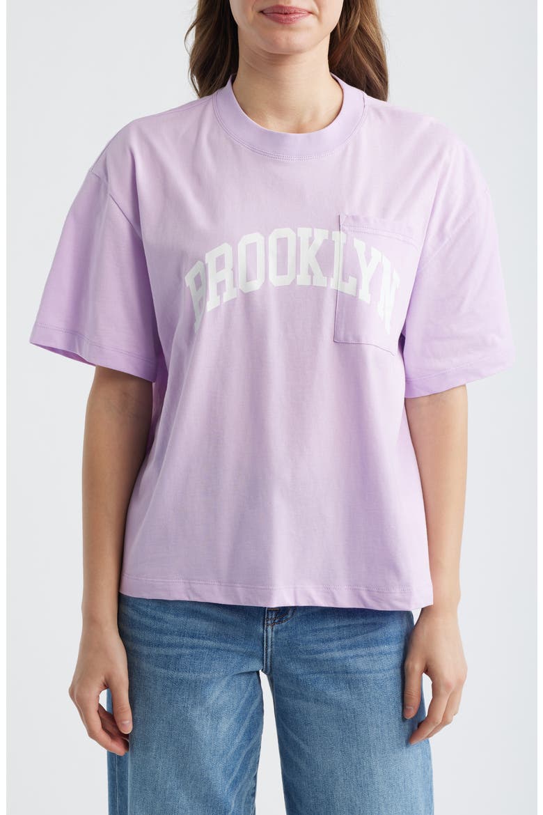 Brooklyn Cotton Pocket T-Shirt, Main, color, ORCHID BLOOM