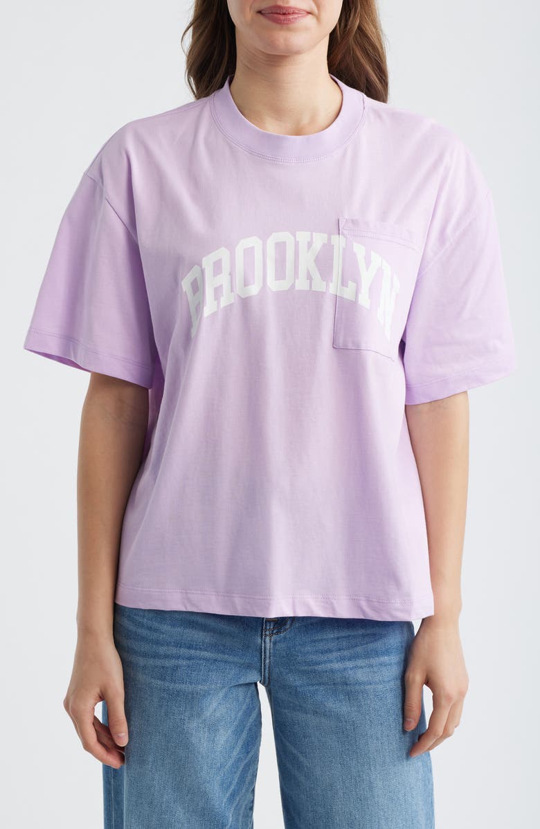 Brooklyn Industries Brooklyn Cotton Pocket T-Shirt, Main, color, Orchid Bloom