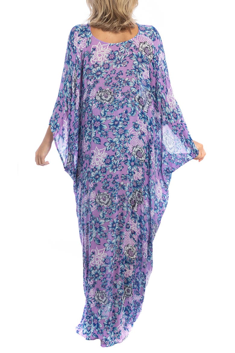 Floral Kaftan, Alternate, color, PURPLE