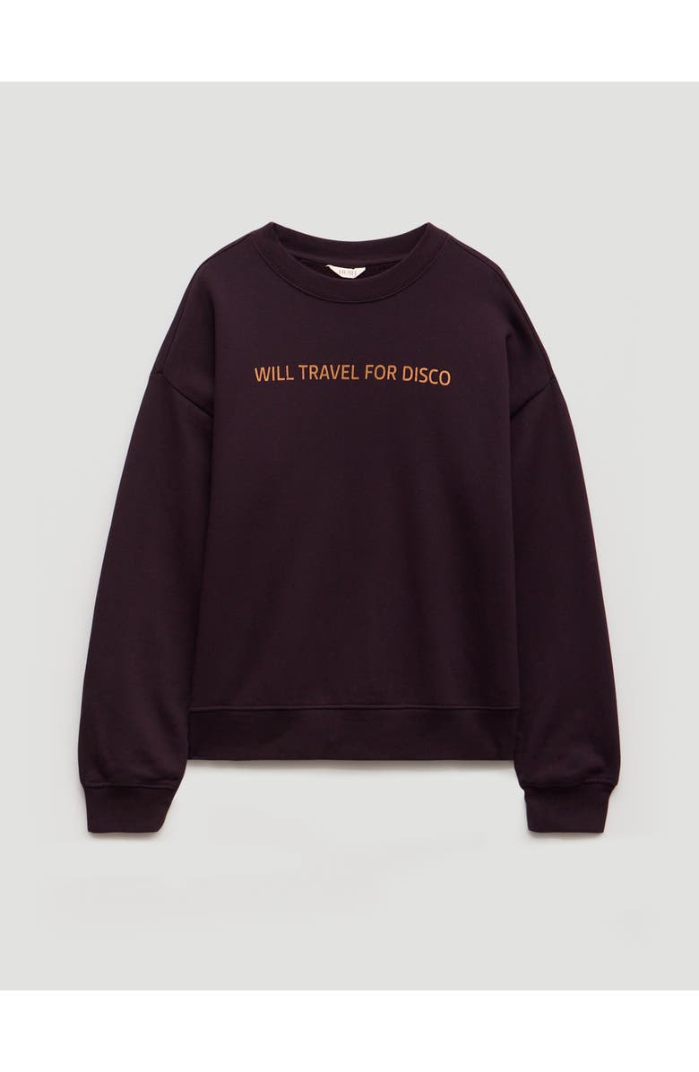 Hush Disco Embroidery Sweatshirt, Alternate, color, Plum Purple