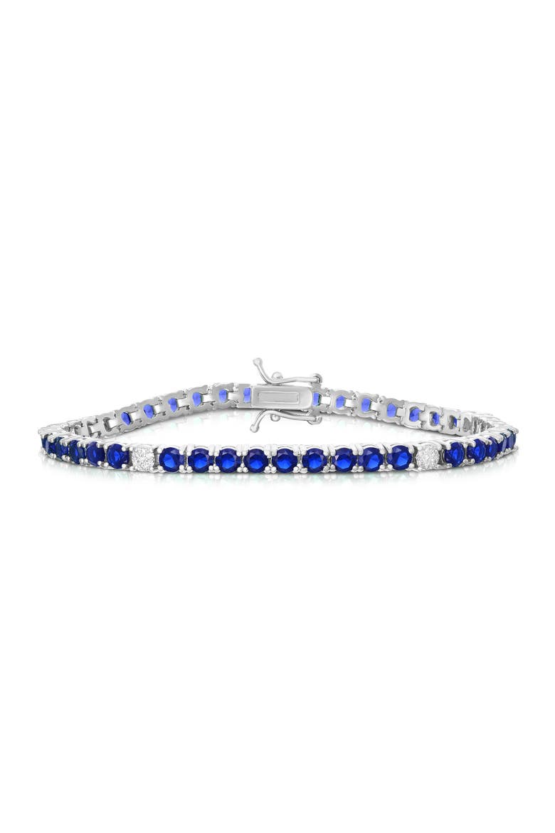 CZ Tennis Bracelet, Main, color, SILVER