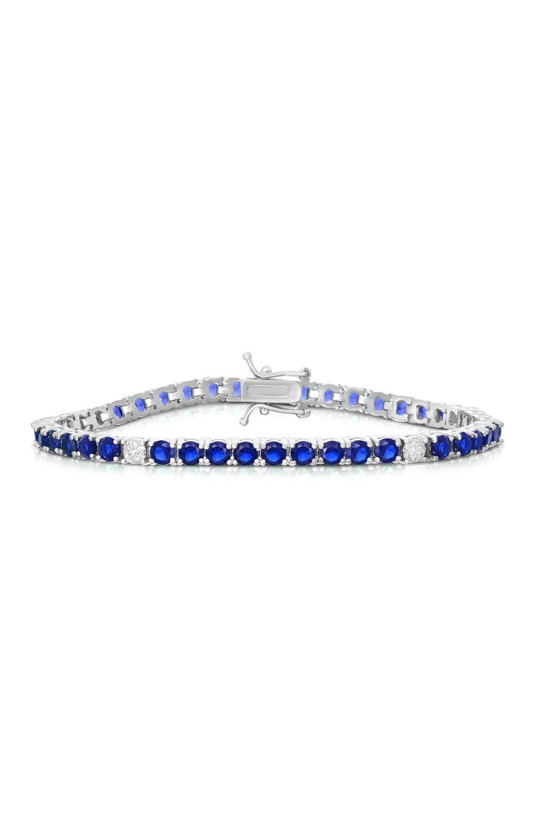 CHLOE AND MADISON CZ Tennis Bracelet, Main, color, Silver