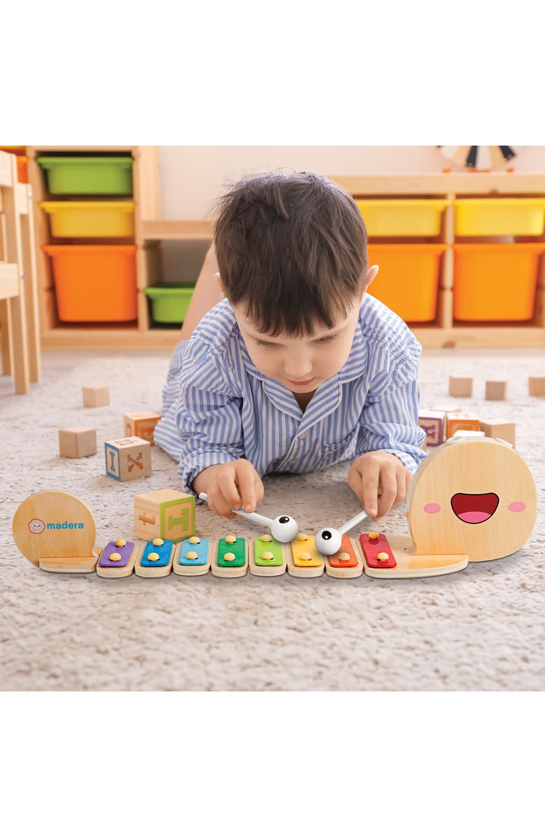 Madera Snailyphone Snaildesigned 8Key Xylophone,Ages 3+, Alternate, color, Multicolored