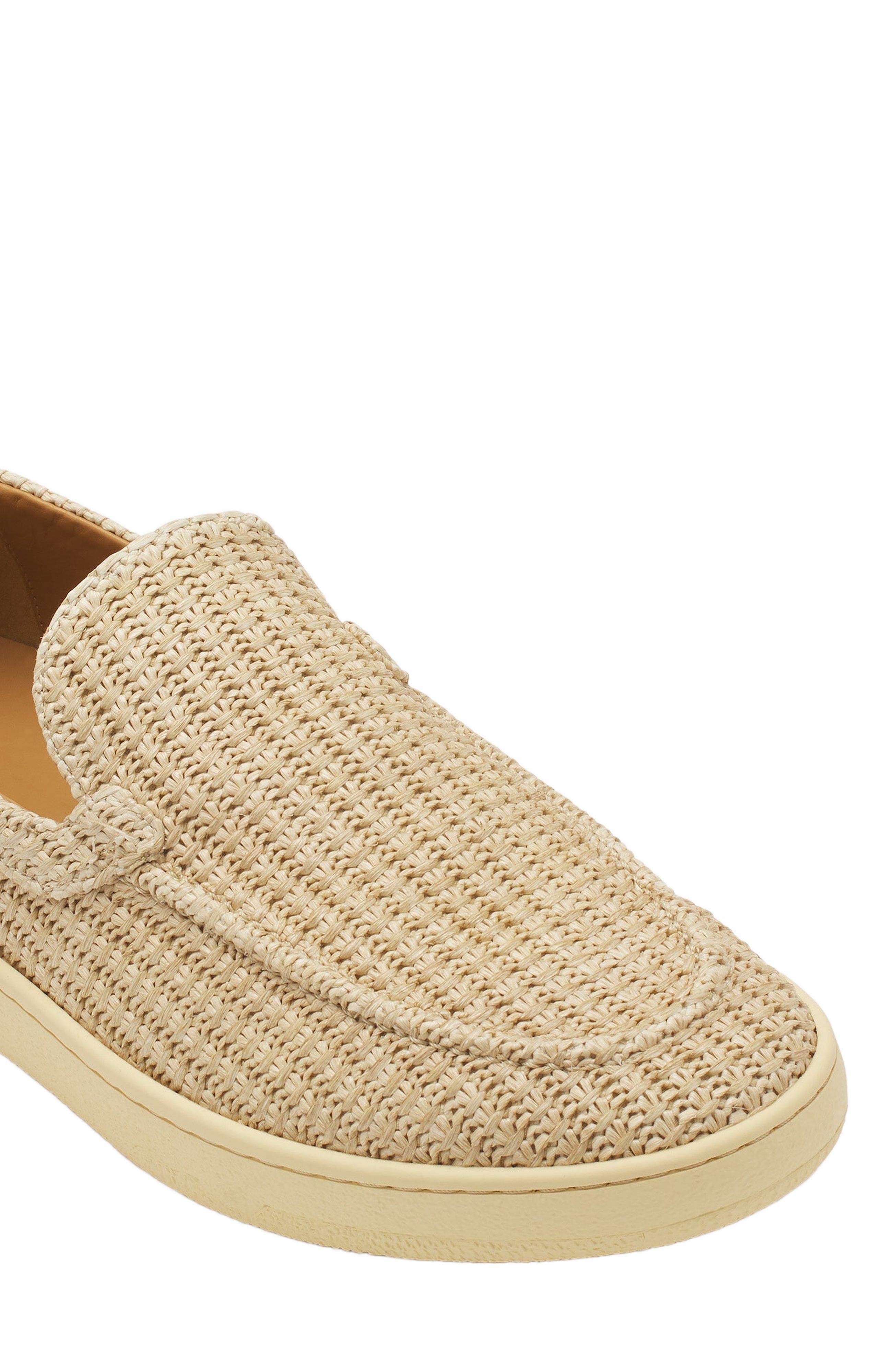Lanvin Cruiser Raffia Moccasins, Alternate, color, 