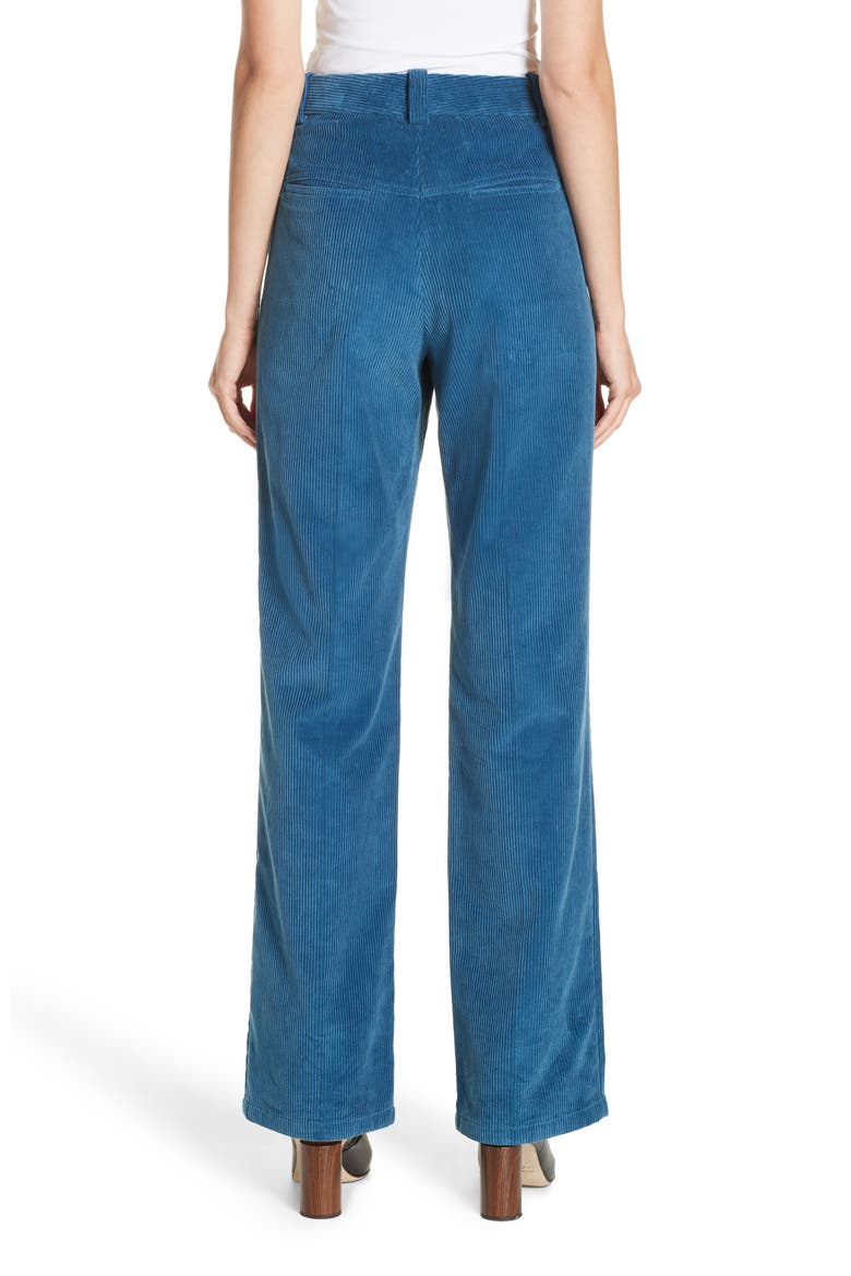 Corduroy Trousers, Alternate, color, WAVE
