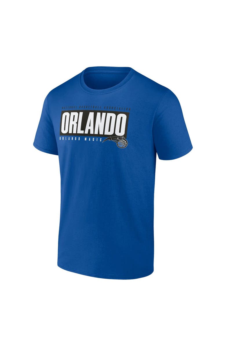 FANATICS Men's Fanatics Branded Blue Orlando Magic Box Out T-Shirt, Alternate, color,