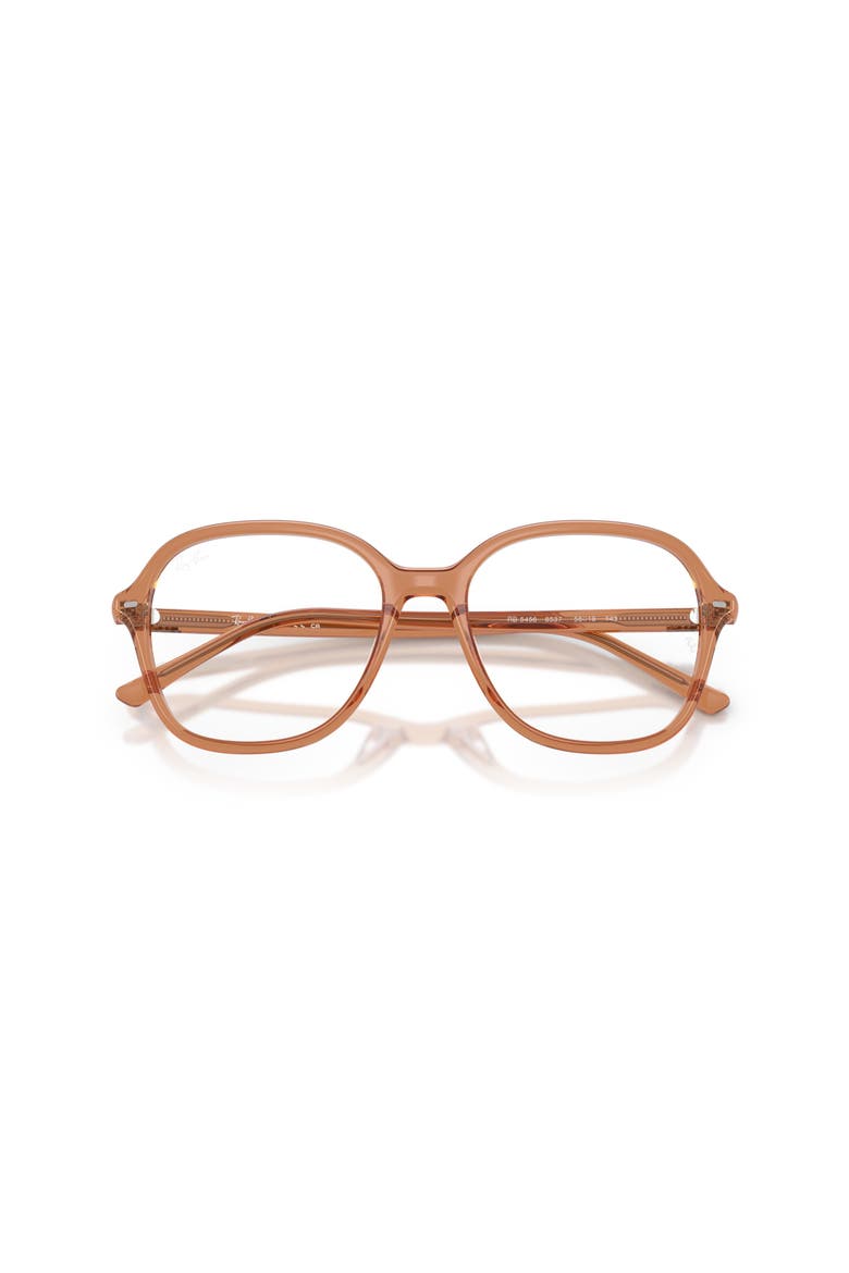 56mm Square optical glasses, Alternate, color, Brown
