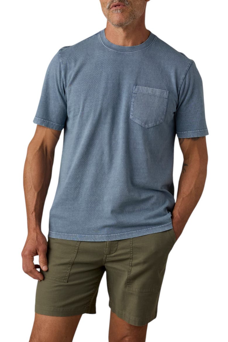 Patch Pocket Organic Cotton & Recycled Cotton T-Shirt, Main, color, BAYSIDE BLUE
