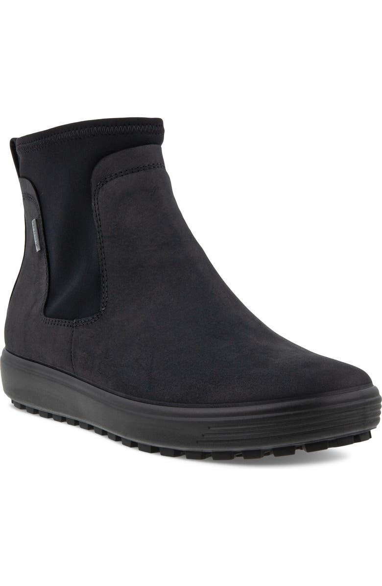 ECCO Soft 7 Waterproof Chelsea Boot, Main, color,