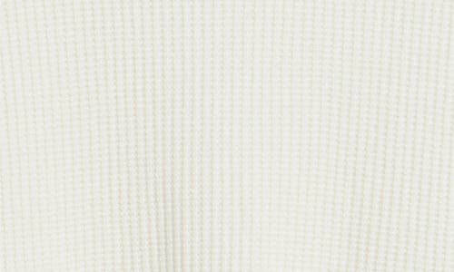 Caslonr Caslon(r) Long Sleeve Waffle Knit T-shirt In White
