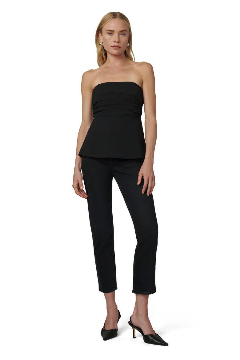 The Laura Strapless, Alternate, color, BLACK