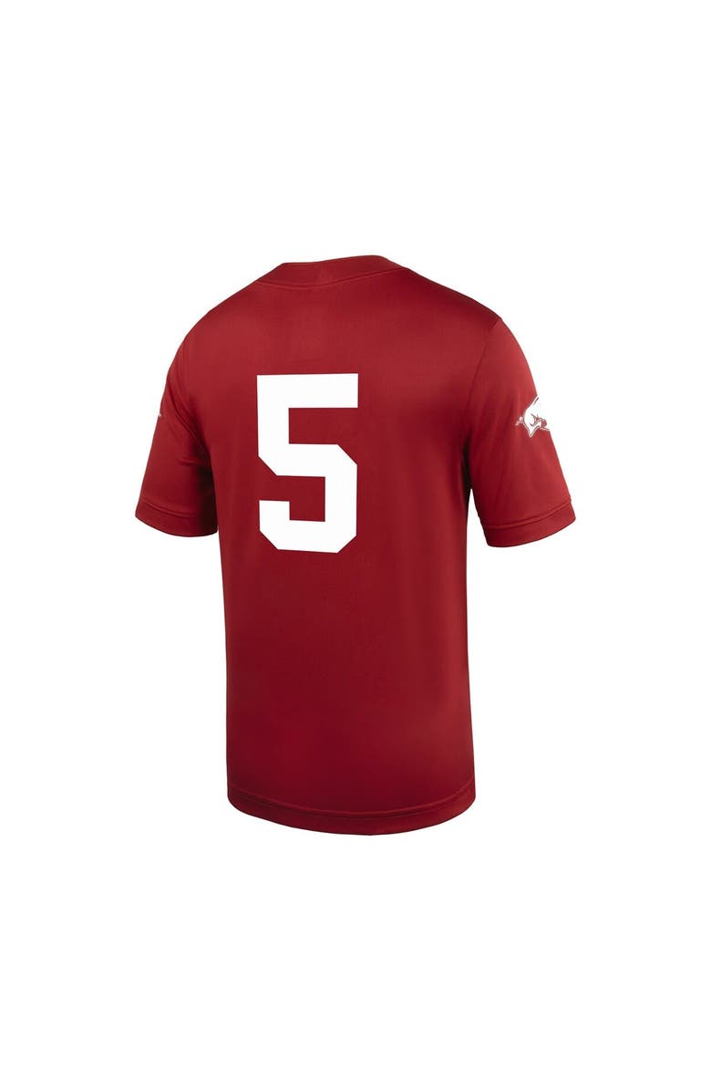 Nike Men's Nike #5 Cardinal Arkansas Razorbacks Untouchable Football Jersey, Alternate, color, Cardinal