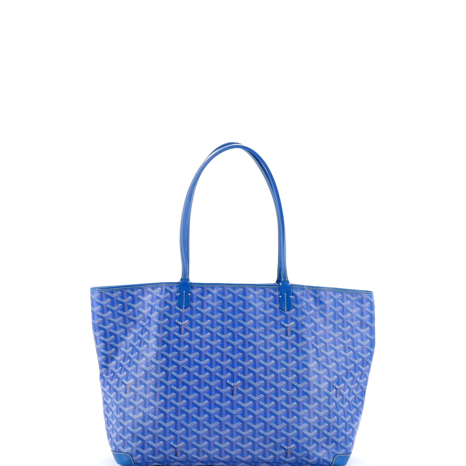 Pre-Owned Goyard Artois Tote Coated Canvas MM, Alternate, color, Blue