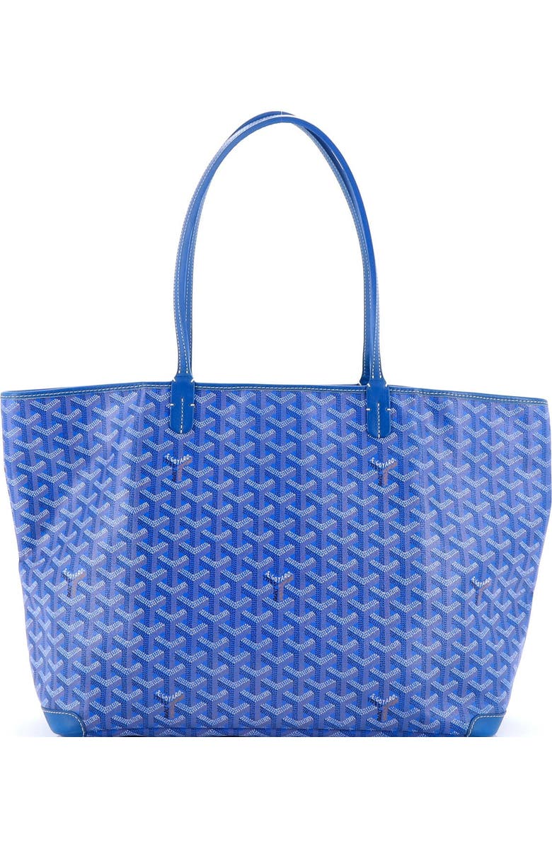 Pre-Owned Goyard Artois Tote Coated Canvas MM, Alternate, color, Blue
