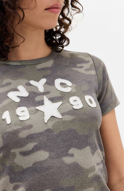 Bdg Urban Outfitters Nyc 1990 Appliqué Stripe Cotton Graphic T-shirt In Gray