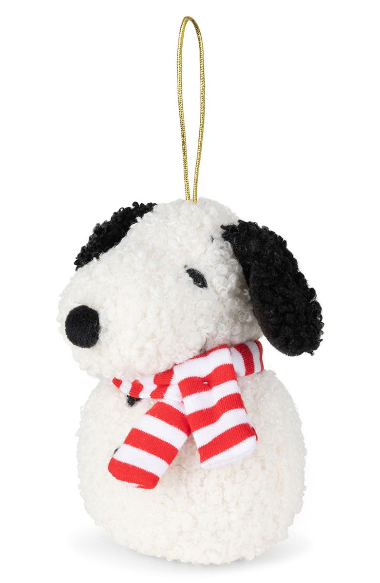 Bon Ton Toys x Peanuts<sup>®</sup> Snoopy Teddy Snowman Stuffed Animal, Alternate, color, Cream