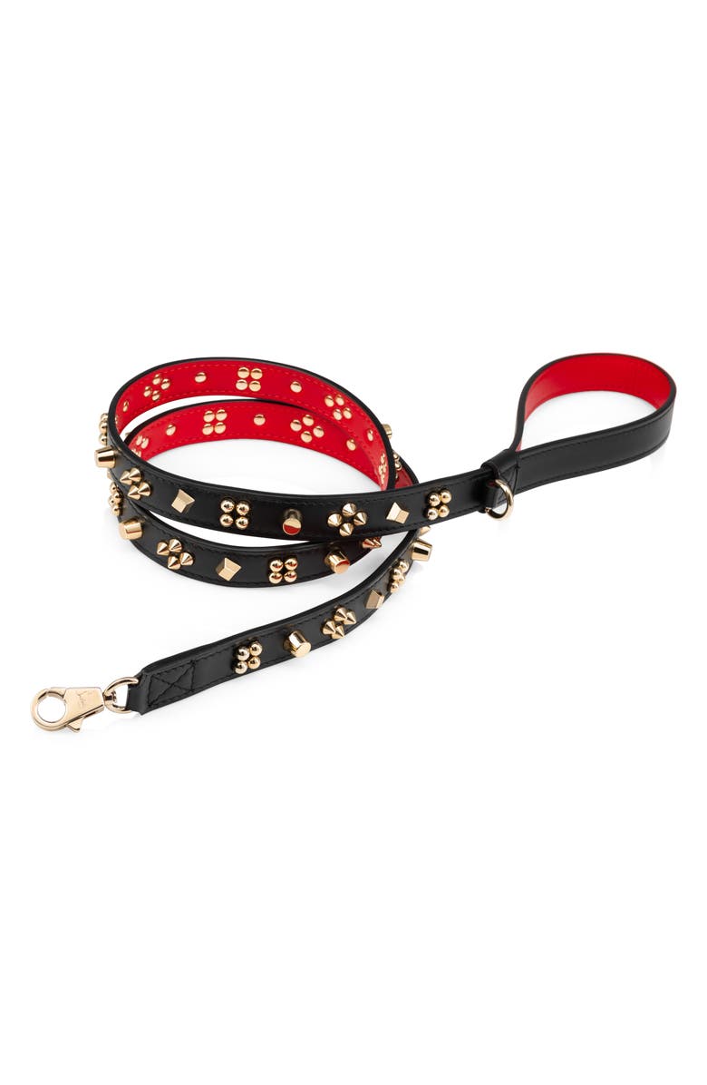 Christian Louboutin Medium Cara Loubileash Spike Pet Leash, Alternate, color, 