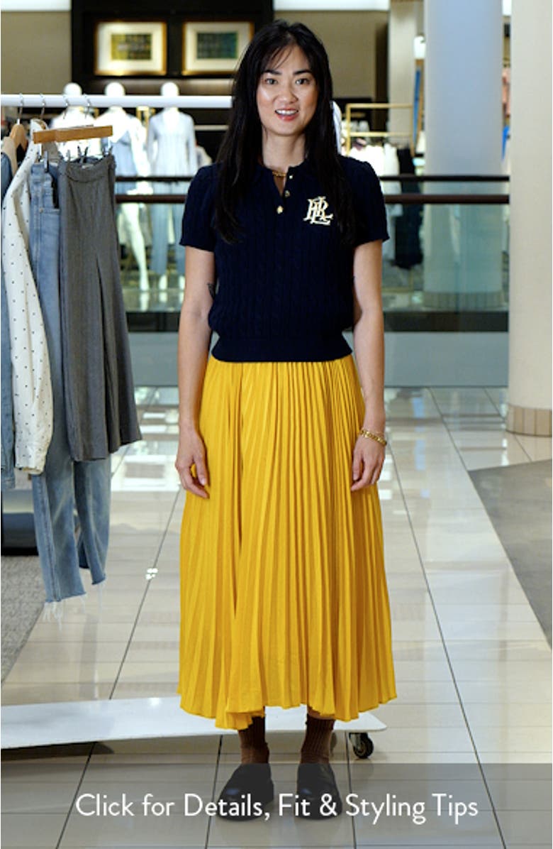 Cable Stitch Polo Sweater, sales video thumbnail