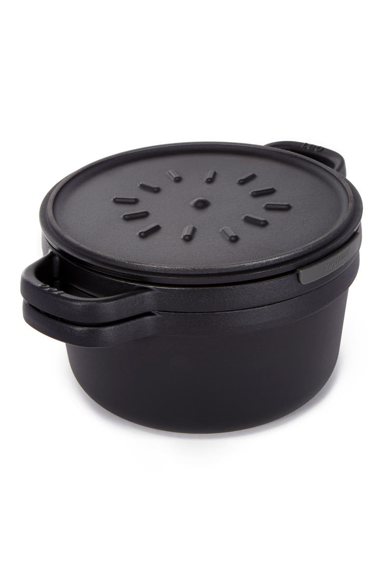 Leo Graphite 3-Piece Cookware Set, Alternate, color, BLACK