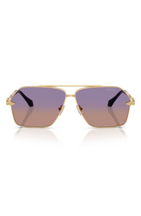 63mm Pilot Sunglasses