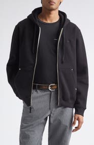PHIPPS Stud Cotton Blend Fleece Zip Hoodie