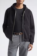PHIPPS Stud Cotton Blend Fleece Zip Hoodie