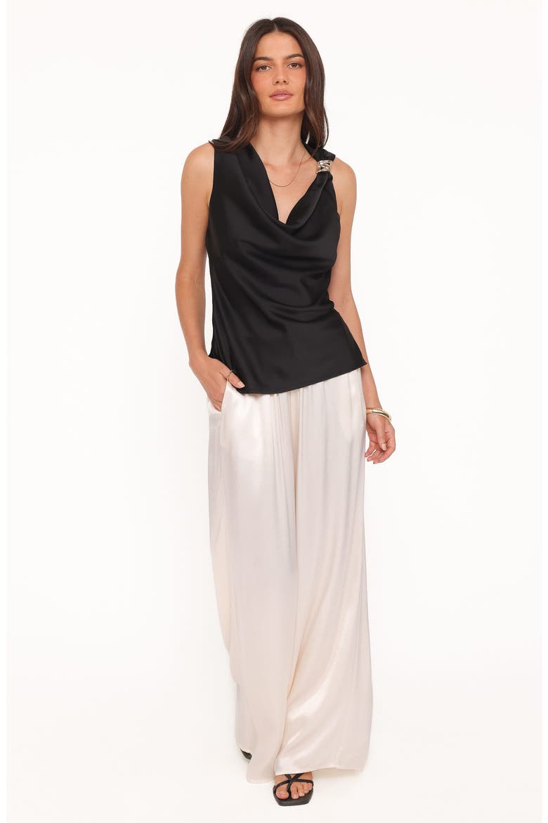Serena Cowl Neck Top, Alternate, color, BLACK