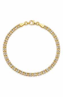 Two-Row Crystal Bracelet