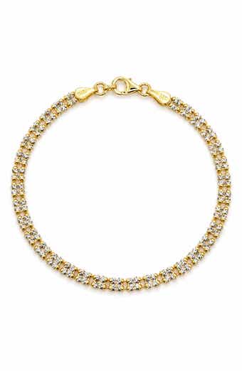 Two-Row Crystal Bracelet